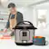 Alt View 11. Instant Pot - Instant Pot - 6 Quart Duo 7-in-1 Electric Pressure Cooker - Silver - brushed stainless steel.