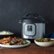 Alt View Zoom 17. Instant Pot - 6 Quart Duo 7-in-1 Electric Pressure Cooker - Silver - brushed stainless steel.