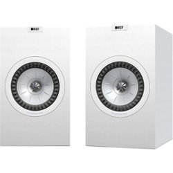 KEF - Q Series 6.5" 2-Way Bookshelf Speakers (Pair) - Satin White - Front_Zoom