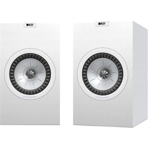 Front Zoom. KEF - Q Series 6.5" 2-Way Bookshelf Speakers (Pair) - Satin White.