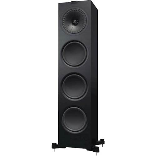 Left View: KEF - Q Series 8" 2.5-Way Floorstanding Speaker (Each) - Satin Black