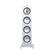 Front. KEF - Q Series 8" 2.5-Way Floorstanding Speaker (Each) - Satin White.