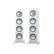 Alt View 11. KEF - Q Series 8" 2.5-Way Floorstanding Speaker (Each) - Satin White.