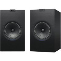 KEF - Q Series 6.5" 2-Way Bookshelf Speakers (Pair) - Satin Black - Front_Zoom