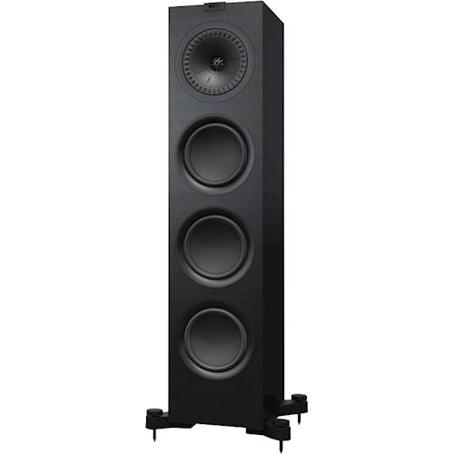 Left View: KEF - Q Series 6.5" 2.5-Way Floorstanding Speaker (Each) - Satin Black