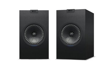 KEF - Q Series 5.25" 2-Way Bookshelf Speakers (Pair) - Satin Black - Front_Zoom