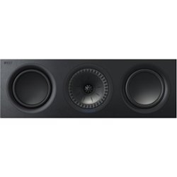 KEF - Q Series 6.5" 2.5-Way Center-Channel Speaker - Satin Black - Front_Zoom