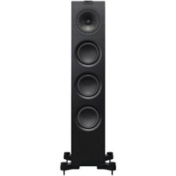 KEF - Q Series 5.25" 2.5-Way Floorstanding Speaker (Each) - Satin Black - Front_Zoom