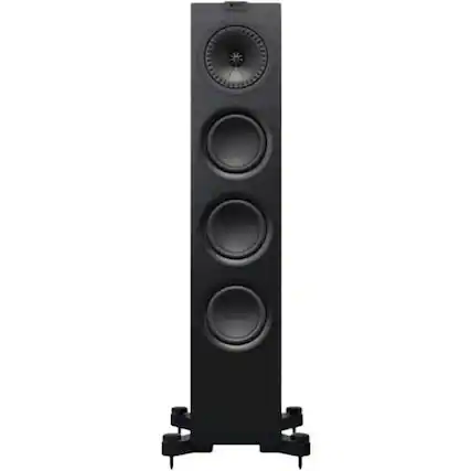 Front. KEF - Q Series 5.25" 2.5-Way Floorstanding Speaker (Each) - Satin Black.