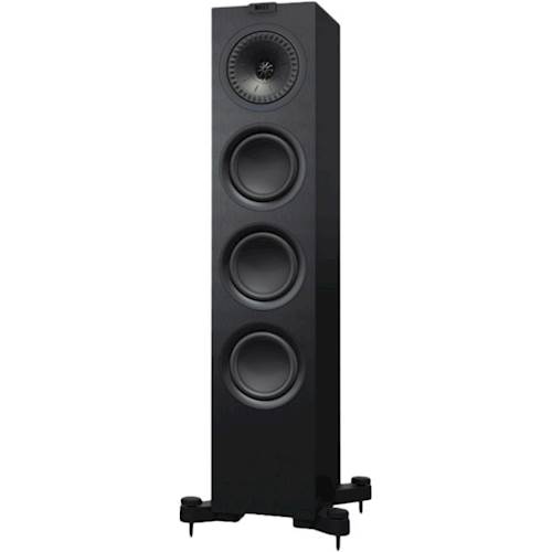 Left View: KEF - Q Series 5.25" 2.5-Way Floorstanding Speaker (Each) - Satin Black