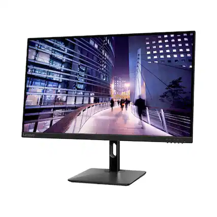 Front. Lenovo - Lenovo N27p 27" QHD Monitor 2xHDMI (3840 x 2160) 1xDP 350nit 180Hz IPS .5 ms - Black.