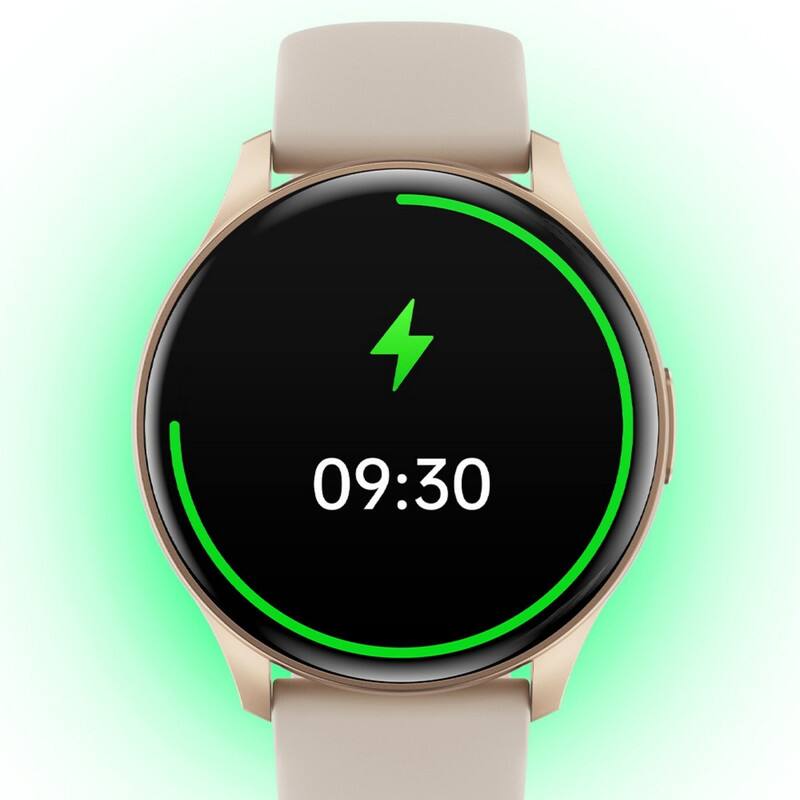 Back. RISOKEYS - Smart Calling Watch with Heart Rate/Blood Glucose Monitor, Multiple Sports Modes, for Fitness Enthusiasts & Daily Users - Golden.