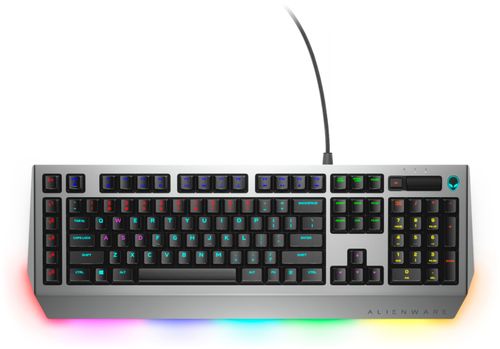 Alienware - Pro AW768 Wired Gaming Mechanical Brown Switch Keyboard with RGB Backlighting - Black, silver was $119.99 now $95.99 (20.0% off)