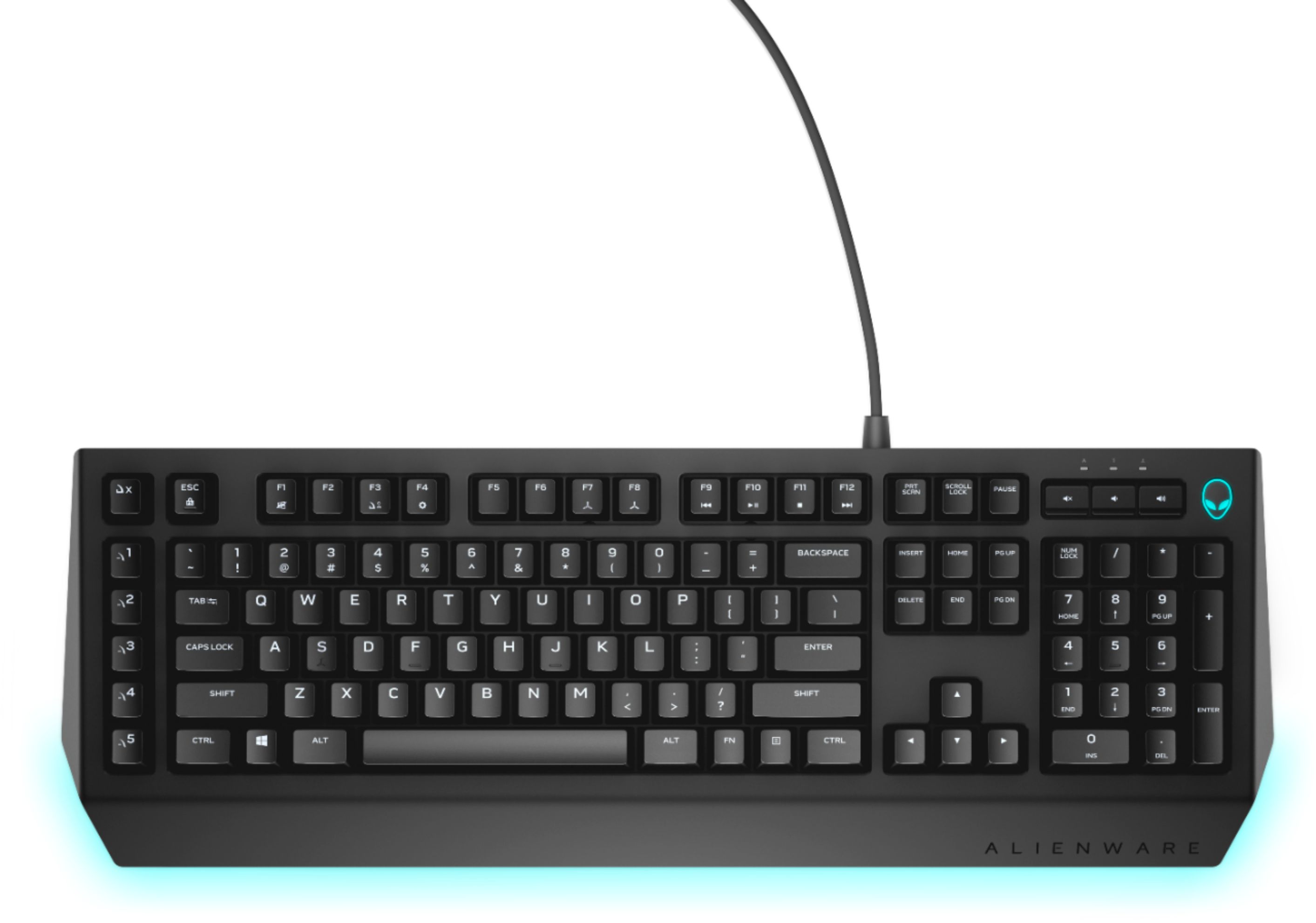 Alienware Advanced AW568 Wired Gaming Mechanical Brown Switch Keyboard with Ambient Lighting Black AW568 - Best Buy