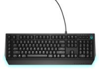Front Zoom. Alienware - Advanced AW568 Wired Gaming Mechanical Brown Switch Keyboard with RGB Ambient Lighting - Black.