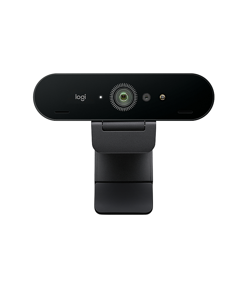Logitech Brio Ultra HD Pro 4096 x 2160 Business Webcam with 3 and Noise-Cancelling Dual Black 960-001105 Best Buy