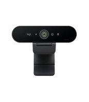 Logitech - Brio Ultra HD Pro 4096 x 2160 Business Webcam with RightLight™ 3 and Noise-Cancelling Dual Mics - Black - Angle_Zoom