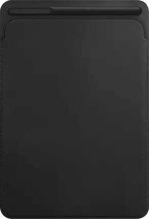Front. Apple - Leather Sleeve for 10.5-inch iPad Pro - Black.