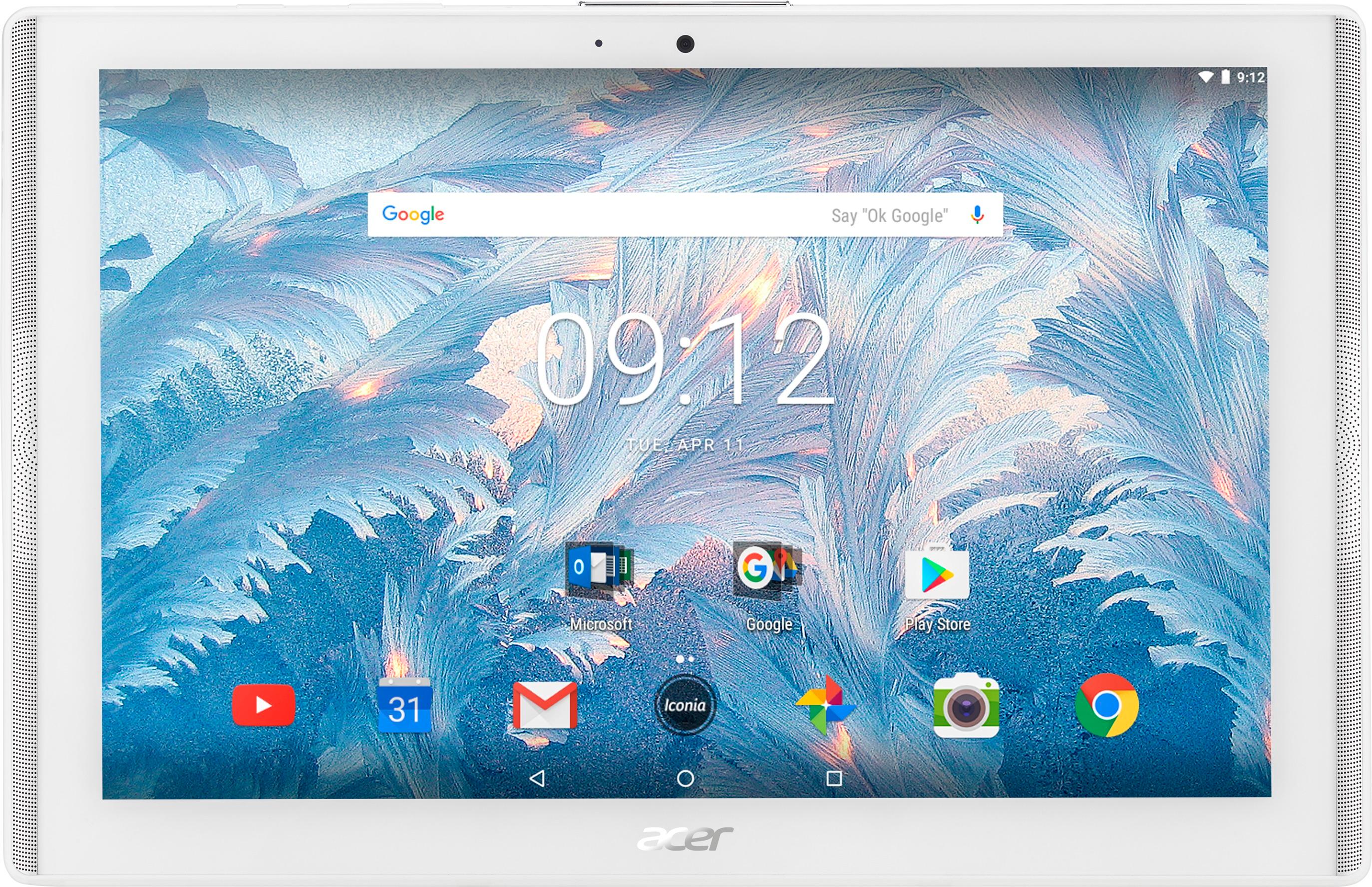 Customer Reviews Acer Iconia One 10 10 1 Tablet 32gb Marble White B3 A40 K7jp Best Buy [ 1776 x 2748 Pixel ]