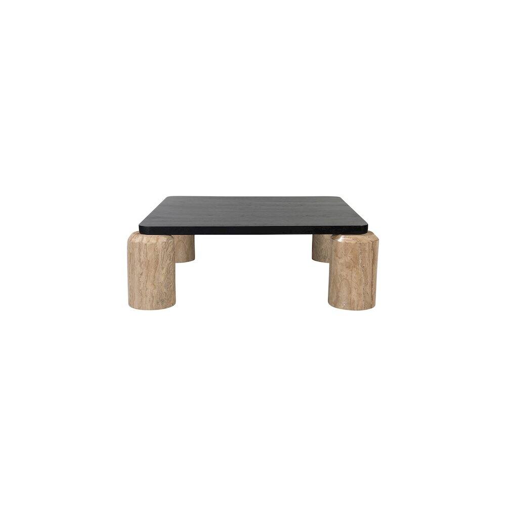 Alt View 2. Meridian Furniture - Ferrara Natural / Black Coffee Table - Brown.