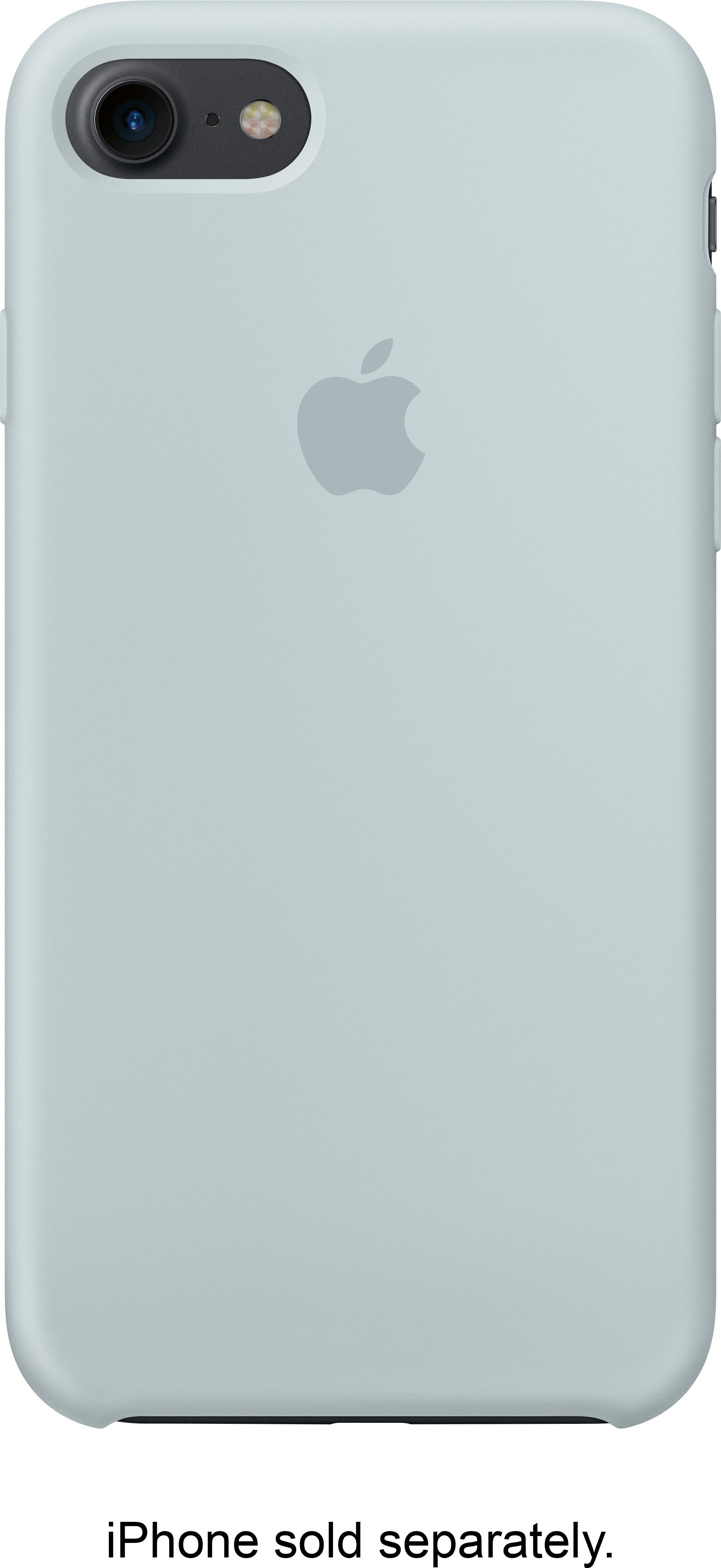 Best Buy Apple Iphone 7 Silicone Case Mist Blue Mq5zm A