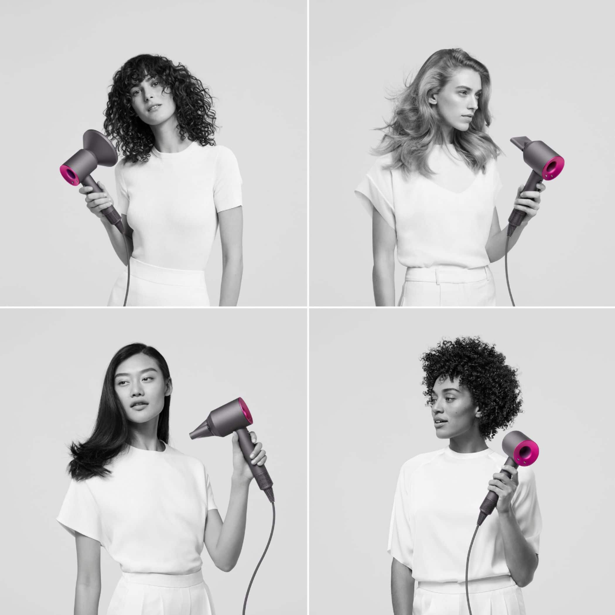 Alt View 16. Dyson - Supersonic™ Hair Dryer - Nickel/Purple.