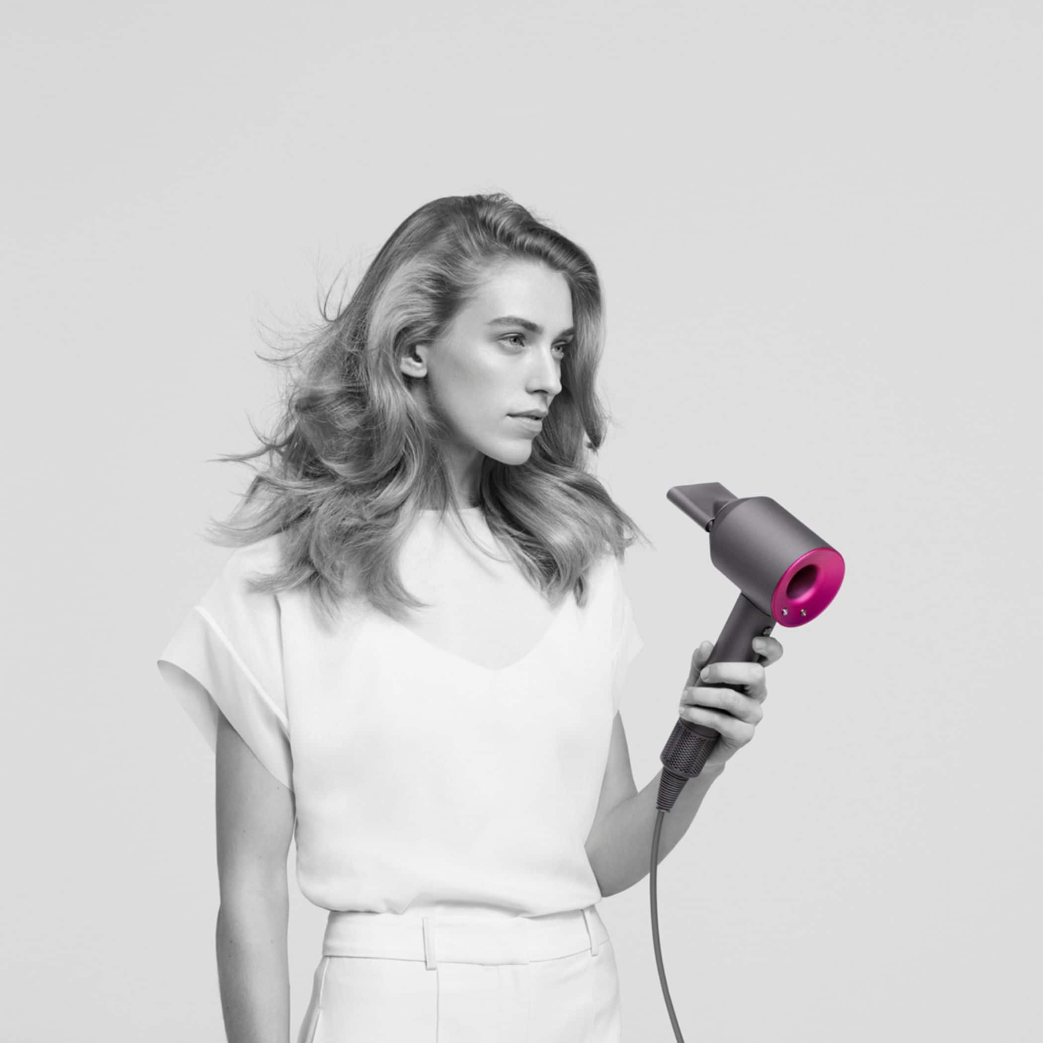 Alt View 18. Dyson - Supersonic™ Hair Dryer - Nickel/Purple.