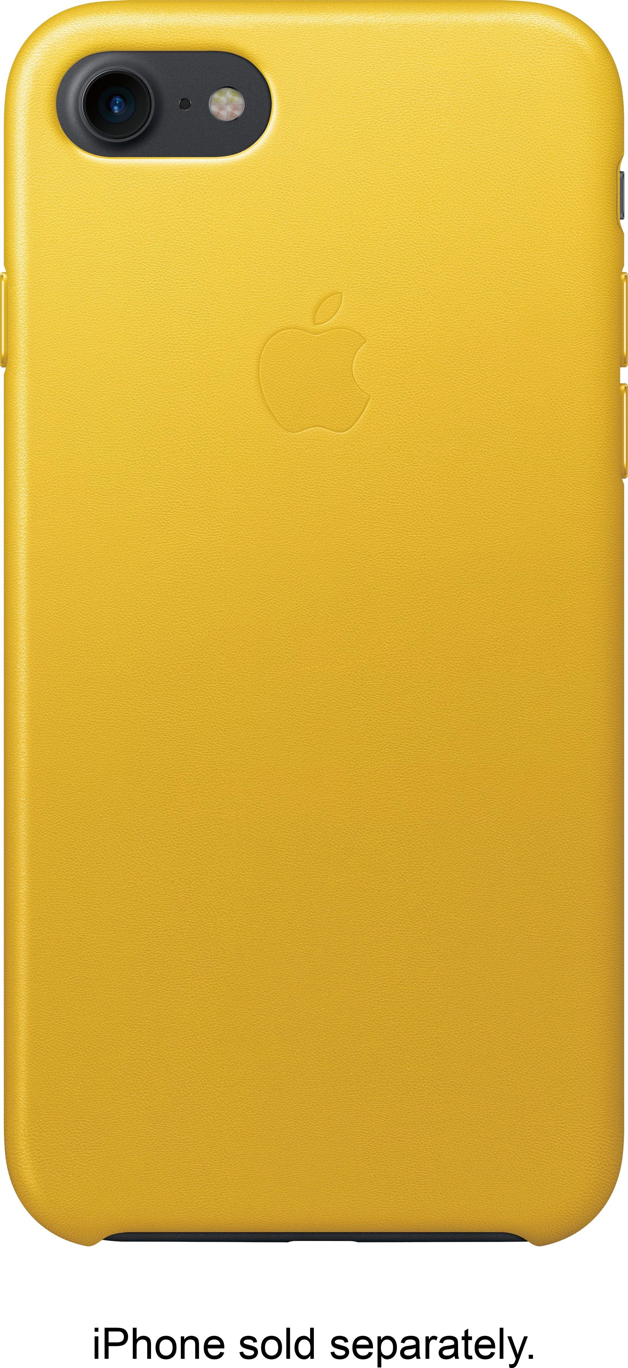 Apple - iPhone 7 Leather Case - Sunflower - Larger Front