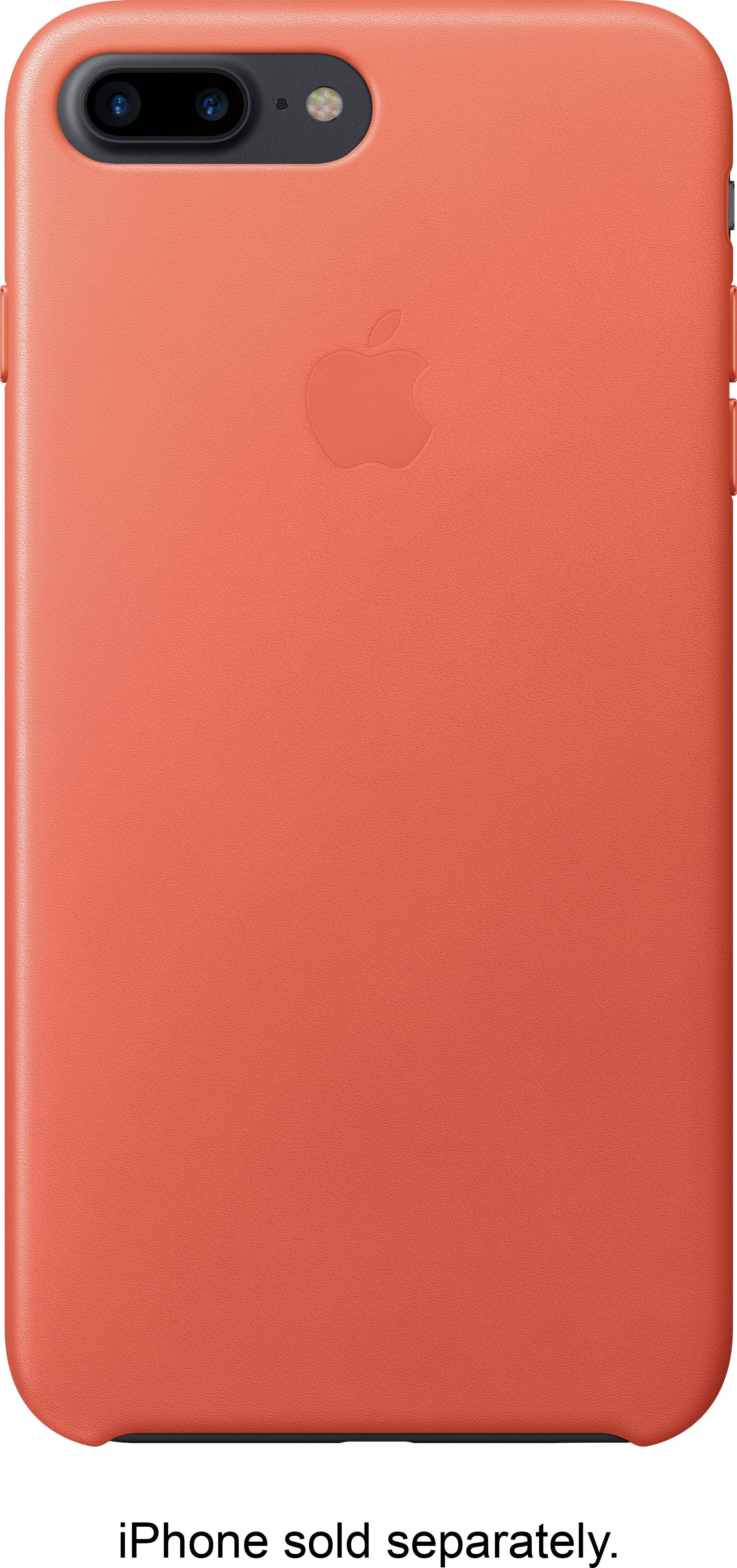 Apple - iPhone 7 Plus Leather Case - Geranium - Larger Front