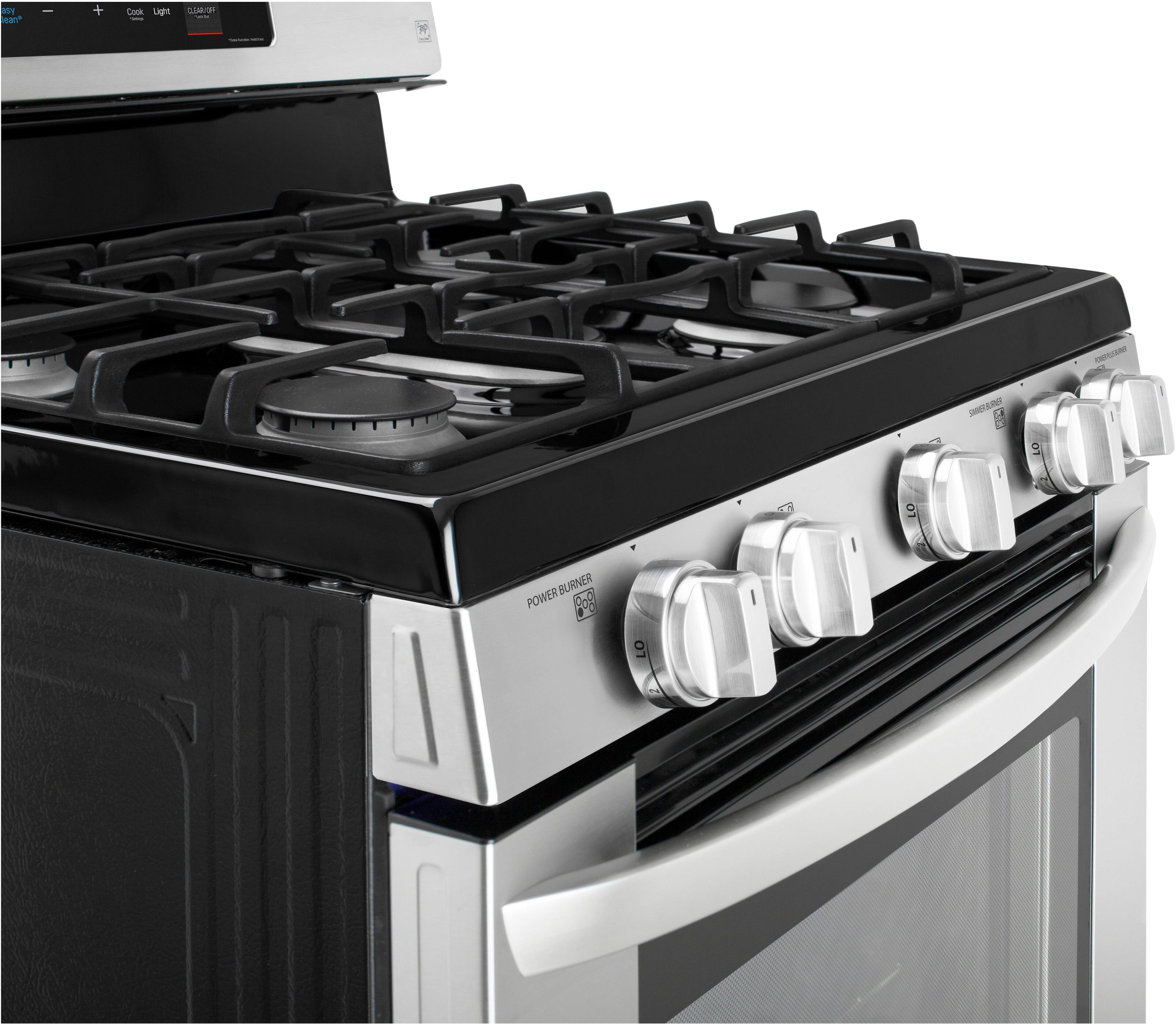 Alt View 11. LG - 5.4 Cu. Ft. Freestanding Gas Convection Range - Stainless Steel.