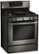 Angle Zoom. LG - 5.4 Cu. Ft. Freestanding Gas Convection Range - Black Stainless Steel.
