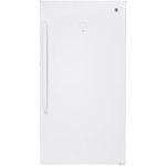 Front Zoom. GE - 17.3 Cu. Ft. Frost-Free Upright Freezer - White.
