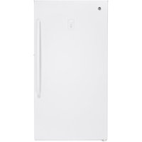 GE - 17.3 Cu. Ft. Frost-Free Upright Freezer - White - Front_Zoom