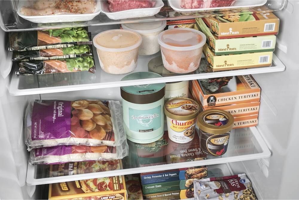 Alt View 16. GE - 17.3 Cu. Ft. Frost-Free Upright Freezer - White.