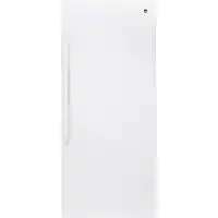 GE - 21.3 Cu. Ft. Frost-Free Upright Freezer - White - Front_Zoom
