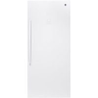 GE - 21.3 Cu. Ft. Frost-Free Upright Freezer - White - Front_Zoom