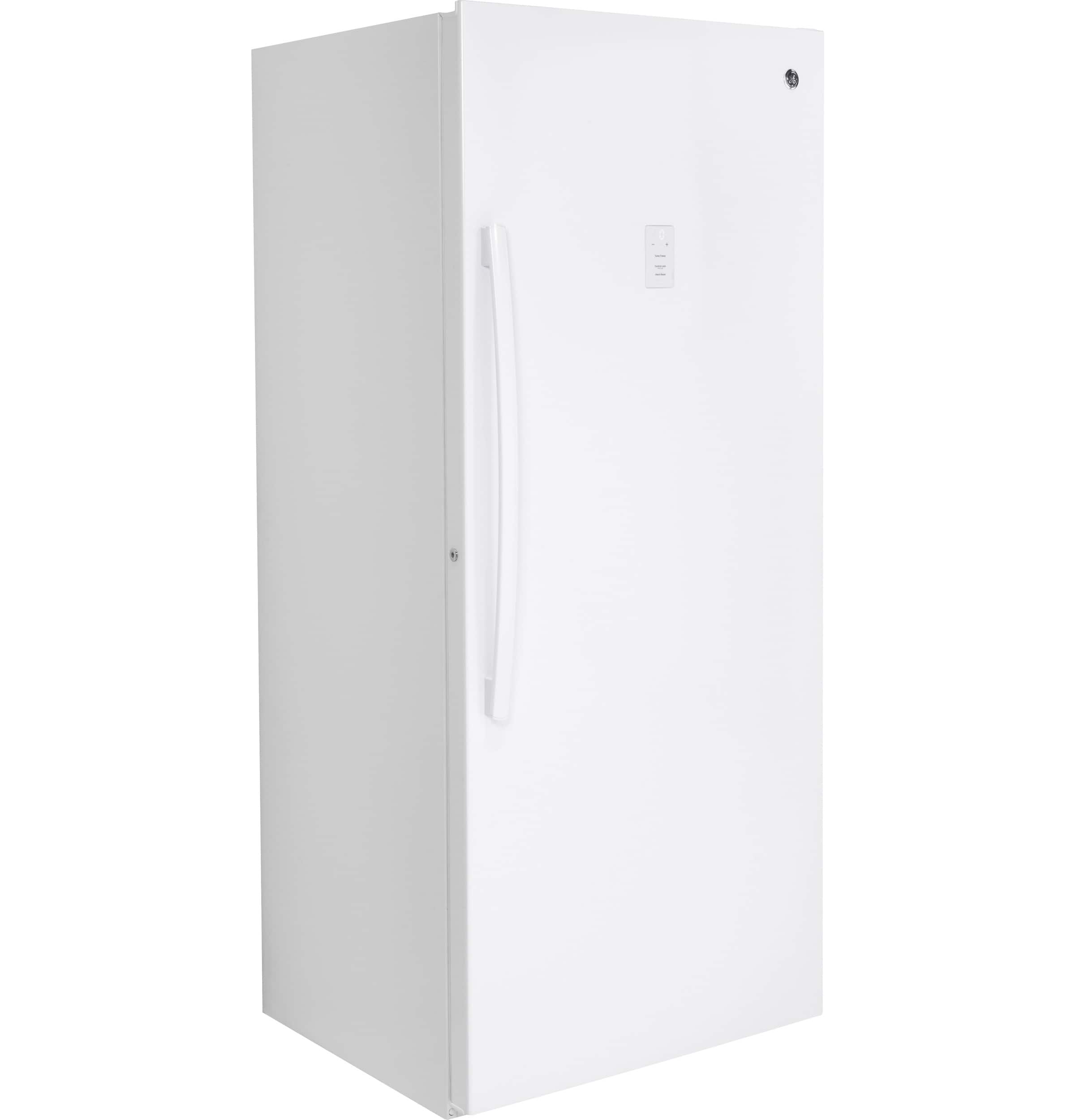 Alt View 11. GE - 21.3 Cu. Ft. Frost-Free Upright Freezer - White.