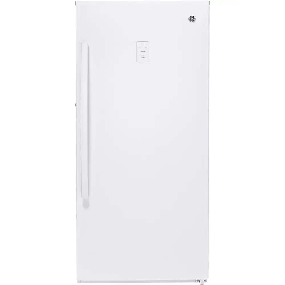 GE 14.1 Cu. Ft. Frost Free Upright Freezer White FUF14DLRWW - Open Box ...