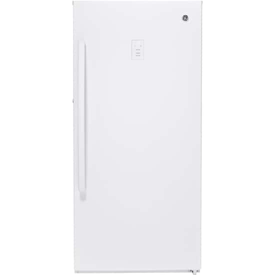 Ge 14 1 Cu Ft Frost Free Upright Freezer White Fuf14dlrww Best Buy