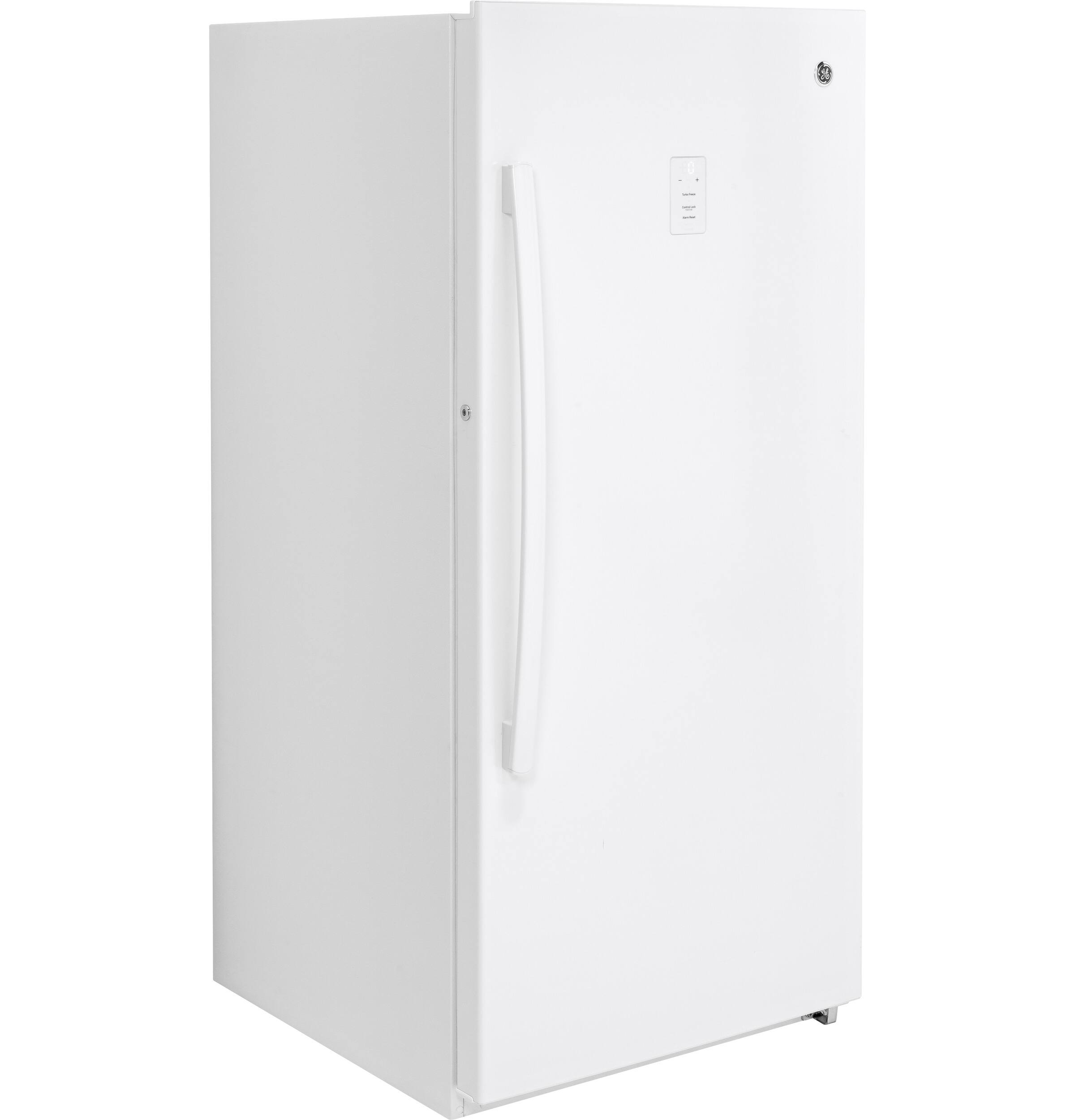 Alt View 14. GE - 14.1 Cu. Ft. Frost-Free Upright Freezer - White.
