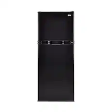 Front. Haier - 9.8 Cu. Ft. Top-Freezer Refrigerator - Black.