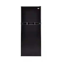 Haier - 9.8 Cu. Ft. Top-Freezer Refrigerator with Adjustable Spill-Proof Glass Shelves - Black