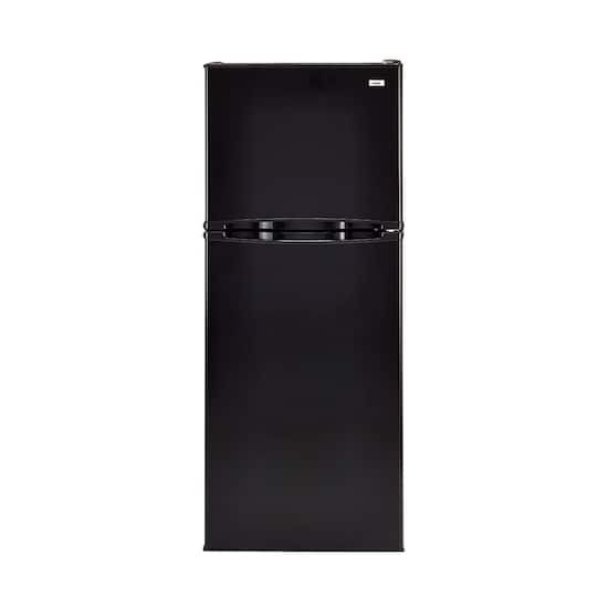 Haier 9 8 Cu Ft Top Freezer Refrigerator Black Ha10tg21sb Best Buy