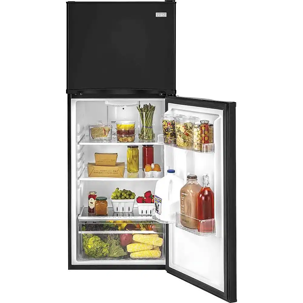 Alt View 12. Haier - 9.8 Cu. Ft. Top-Freezer Refrigerator - Black.