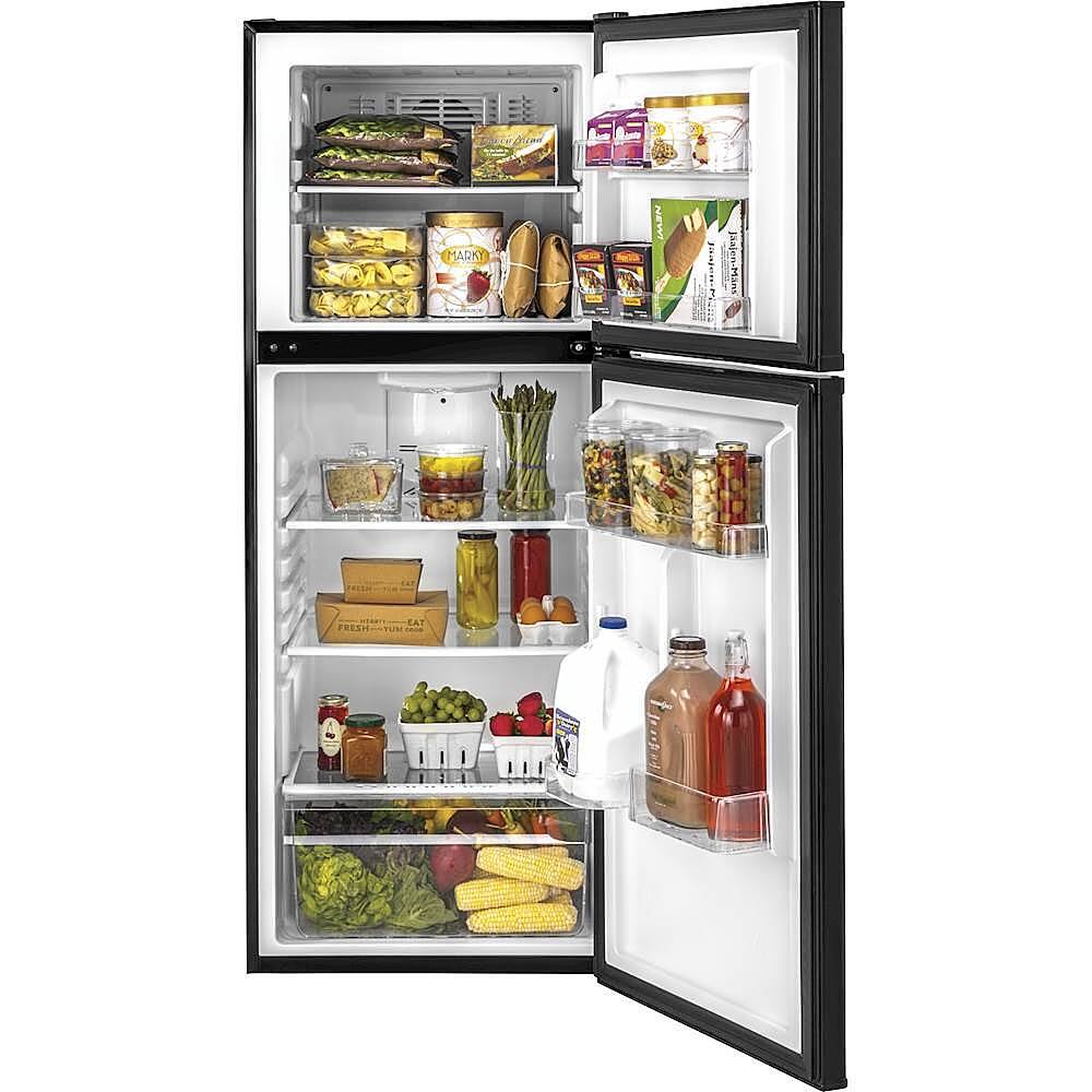 Alt View 1. Haier - 9.8 Cu. Ft. Top-Freezer Refrigerator - Black.
