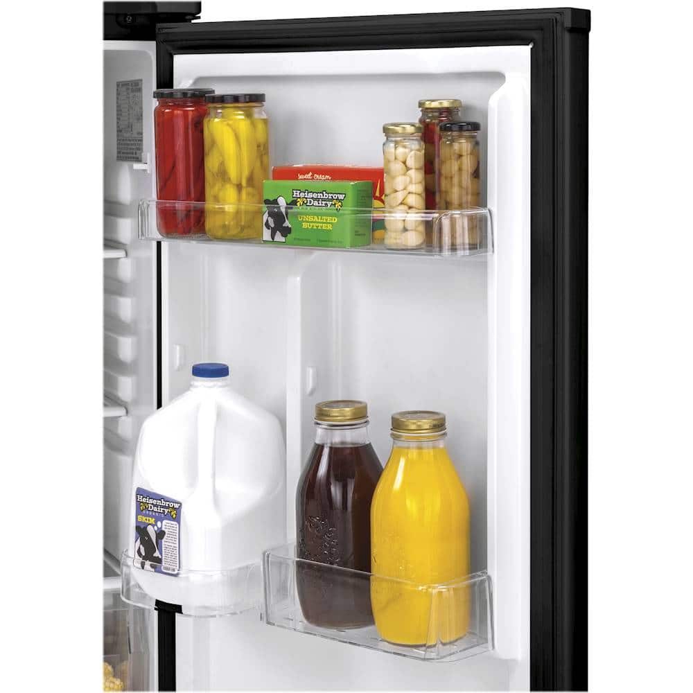 Alt View 13. Haier - 9.8 Cu. Ft. Top-Freezer Refrigerator - Stainless Steel.