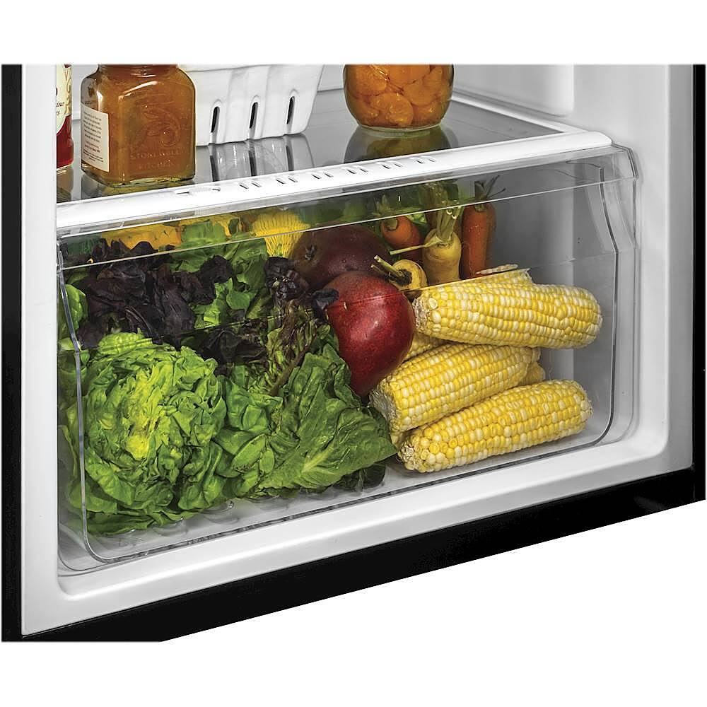 Alt View 16. Haier - 9.8 Cu. Ft. Top-Freezer Refrigerator - Stainless Steel.