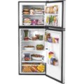 Alt View Zoom 1. Haier - 9.8 Cu. Ft. Top-Freezer Refrigerator - Stainless Steel.