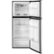 Alt View Zoom 2. Haier - 9.8 Cu. Ft. Top-Freezer Refrigerator - Stainless Steel.