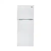 Haier - 9.8 Cu. Ft. Top-Freezer Refrigerator with Adjustable Spill Proof Glass Shelves - White - Front_Zoom
